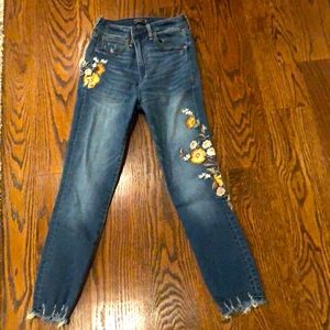 Abercrombie high waisted petite jeans